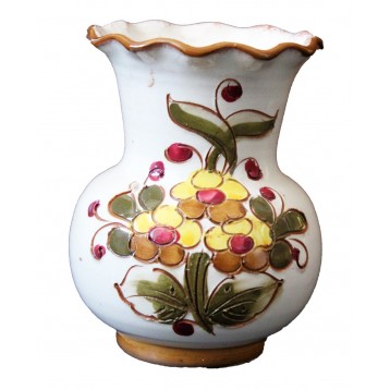 Vaza mica din ceramica pictata manual, inaltime 11 cm
